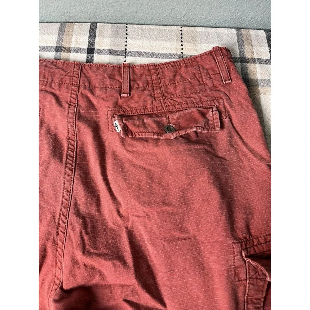 Levi’s Men’s Cargo Shorts Size 34 Rust/Red 100% Cotton Workwear Pockets